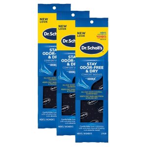 Stay Odor-Free & Dry Comfort Insoles with Odor-X® (3 Pack)